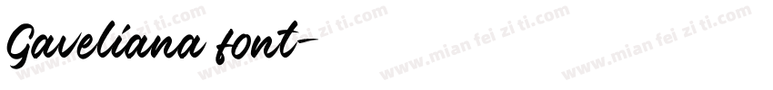 Gaveliana font字体转换